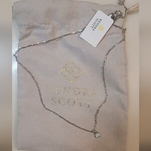 NWT Kendra Scott Silver Lexi Short Necklace